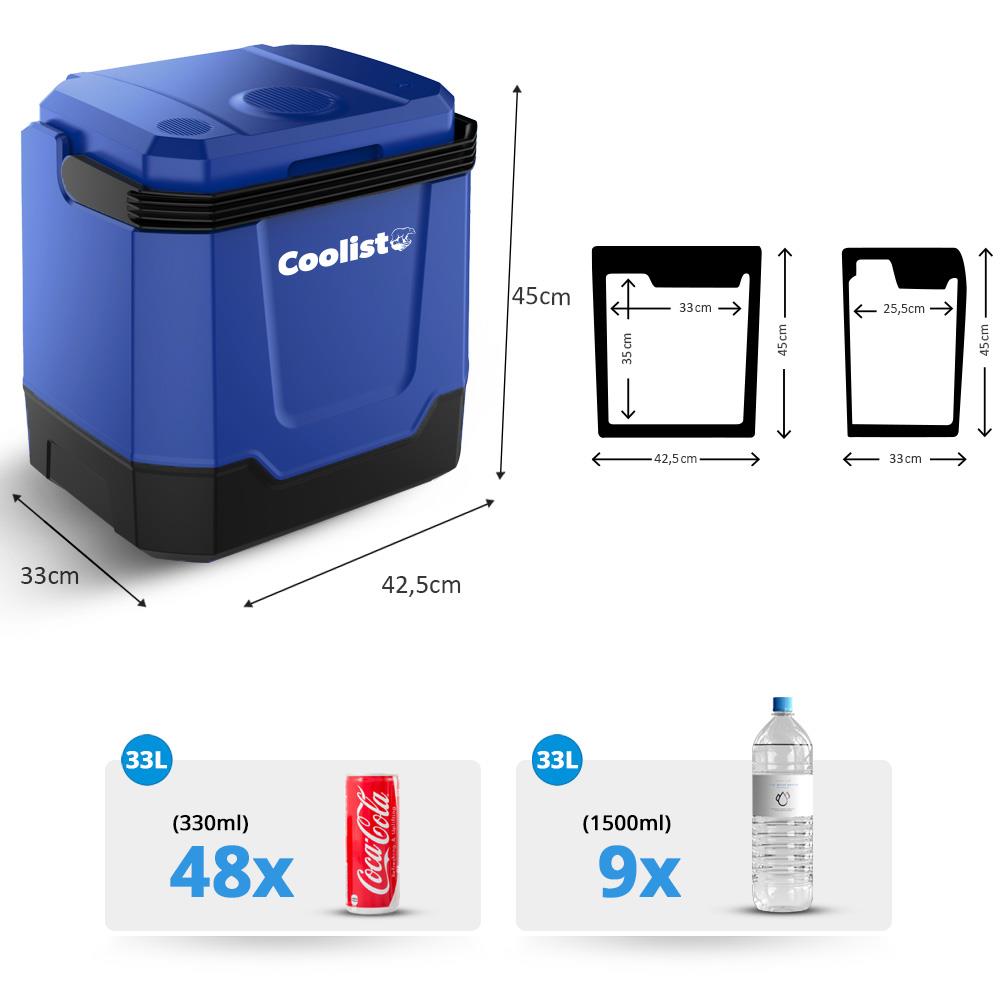 Coolist%20CLT33%2012Volt/220Volt%20AC/DC%2033%20Litre%20Sıcak/Soğuk%20Oto%20Buzdolabı