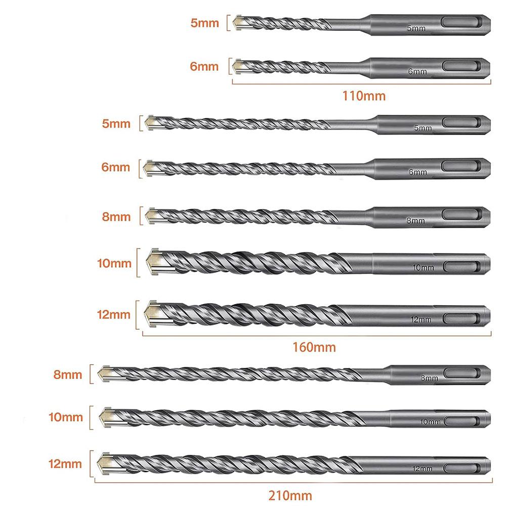 CAT%20DA03901%2010%20Parça%20Tungsten%20Karbür%20SDS-Plus%20Beton%20Matkap%20Uç%20Seti