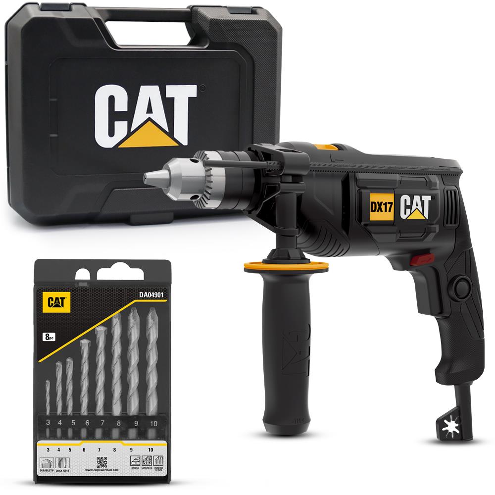 CAT%20DX17.1%20750Watt%2013mm%20Profesyonel%20Darbeli%20Matkap%20+%208%20Parça%20Aksesuar