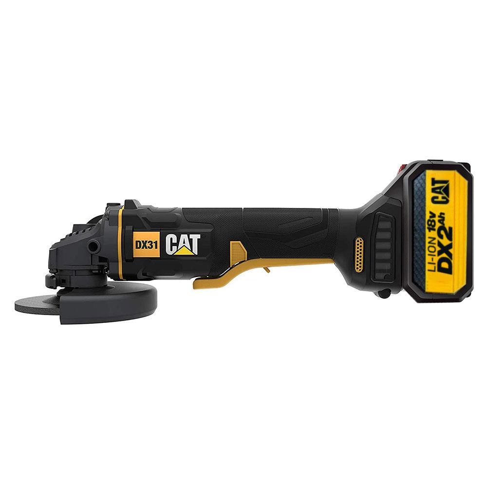 CAT%20DX31BC%2018Volt%202.0Ah%20Li-ion%20115mm%20Tek%20Akülü%20Kömürsüz%20Profesyonel%20Avuç%20Taşlama