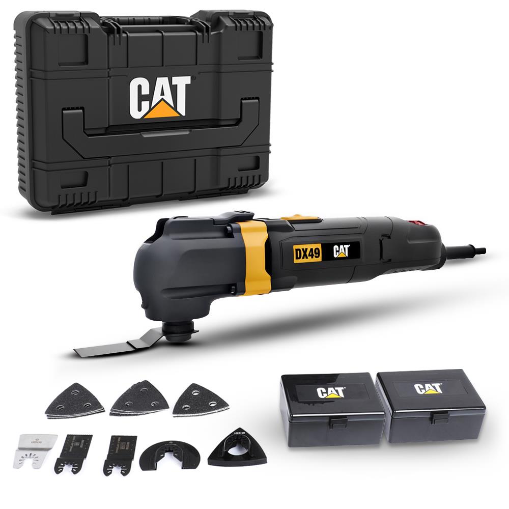 CAT%20DX49.1%20350Watt%20Profesyonel%20Çok%20Amaçlı%20Devir%20Ayarlı%20Kesme%20Raspalama%20ve%20Zımpara%20+%2014%20Adet%20Aksesuar