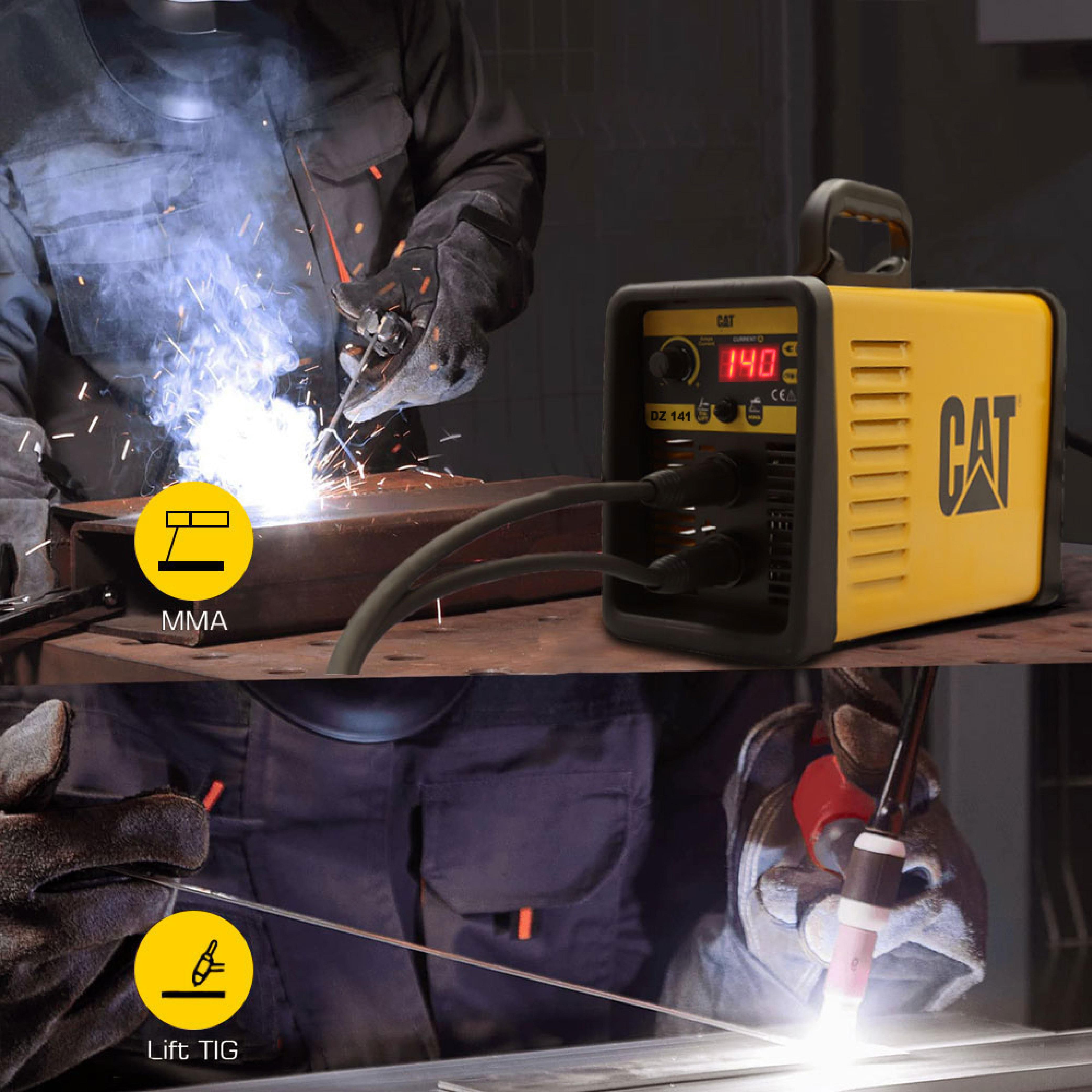 CAT%20DZ141T%20140%20Amp.TIG%20LIFT/MMA%20Çanta%20Tipi%20Prof%20Dijital%20İnverter%20Kaynak%20Makine+CAT%20DX37%20Avuç%20Taşlama