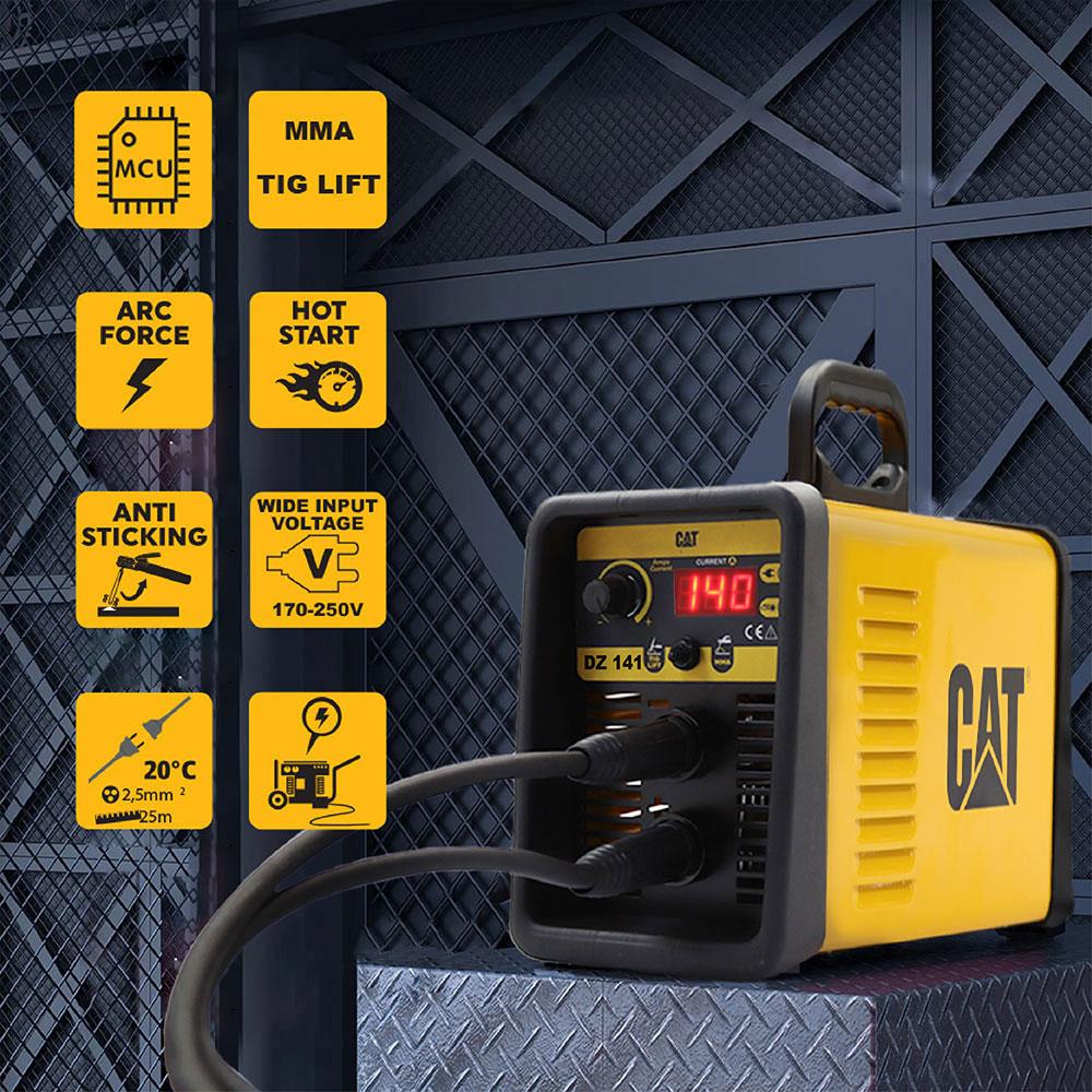 CAT%20DZ141T%20140%20Amp.TIG%20LIFT/MMA%20Çanta%20Tipi%20Prof%20Dijital%20İnverter%20Kaynak%20Makine+CAT%20DX37%20Avuç%20Taşlama