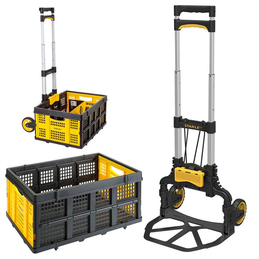 Stanley%20FT509%2070Kg%20Katlanır%20Alüminyum%20El%20Arabası%20+%20FT505%2025Kg%20Katlanır%20Çok%20Amaçlı%20Taşıma%20Sepeti