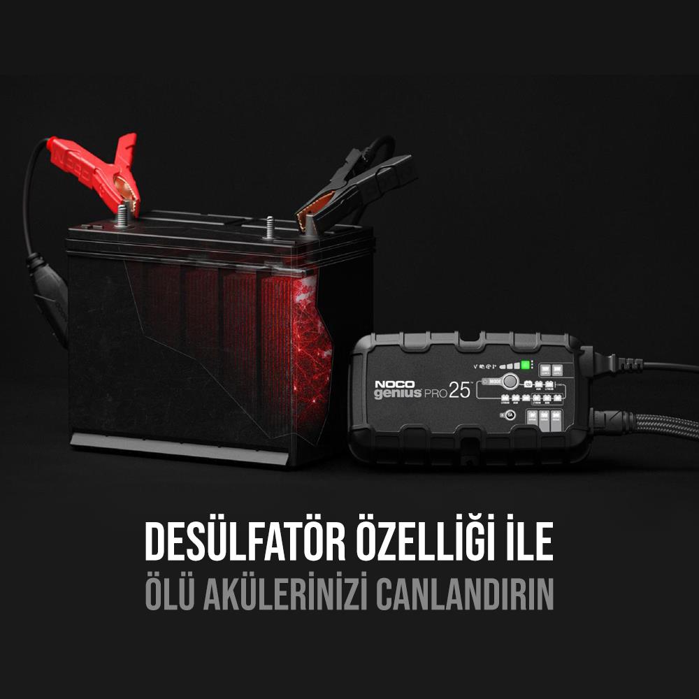 NOCO%20GENIUSPRO25%206V/12V/24V%201000A%20Akıllı%20Akü%20Şarj%20ve%20Akü%20Bakım/Desülfatör/Power%20Supply