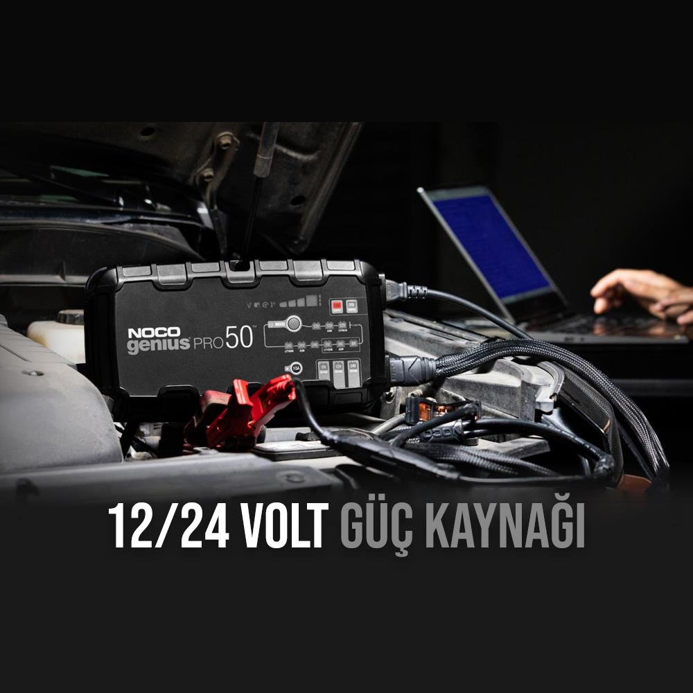 NOCO%20GENIUSPRO50%206V/12V/24V%201000A%20Akıllı%20Akü%20Şarj%20ve%20Akü%20Bakım/Desülfatör/Power%20Supply