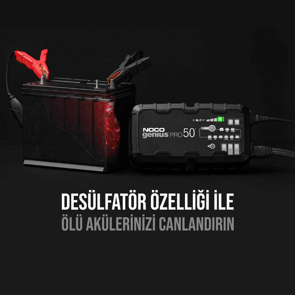 NOCO%20GENIUSPRO50%206V/12V/24V%201000A%20Akıllı%20Akü%20Şarj%20ve%20Akü%20Bakım/Desülfatör/Power%20Supply