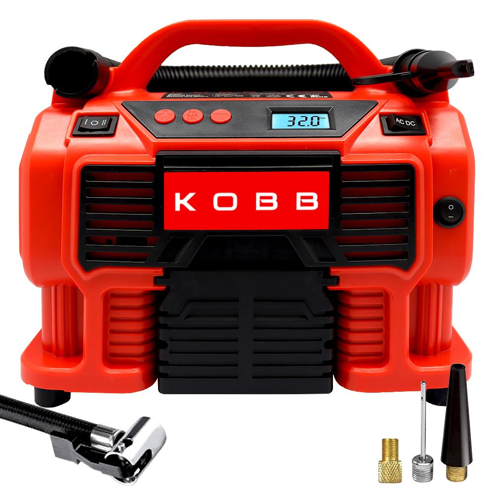 KOBB%20KB300%2012Volt/220Volt%20160%20PSI%20Dijital%20Basınç%20Göstergeli%20Lastik%20&%20Yatak%20Şişirme%20Pompası