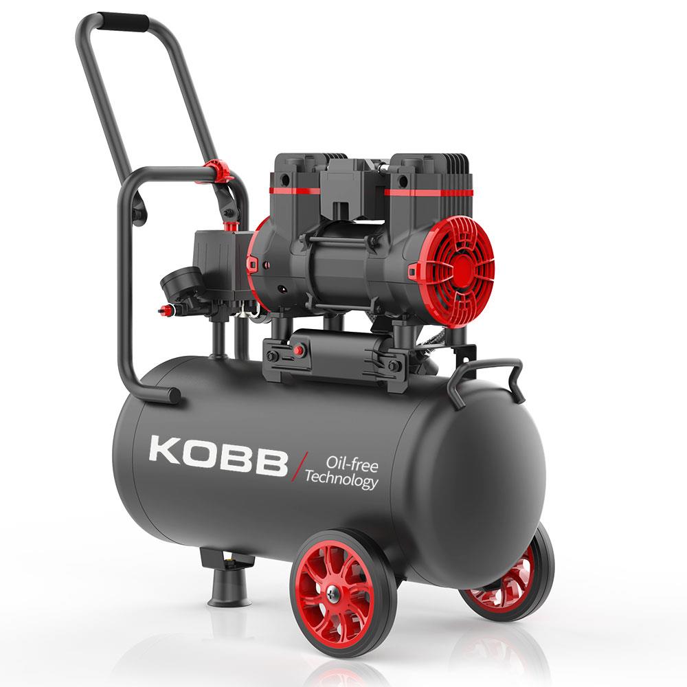 KOBB%20KBK25S%201.7HP%2025Lt%208Bar%20Yağsız%20Sessiz%20Taşınabilir%20Hava%20Kompresörü