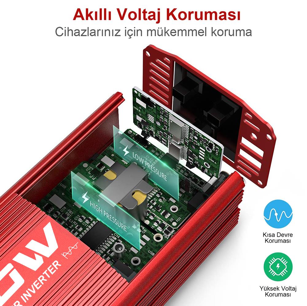 KOBB%20KBN750%2012V/220V%20750Watt%20Tam%20Sinüs%20Dönüştürücü%20İnvertör