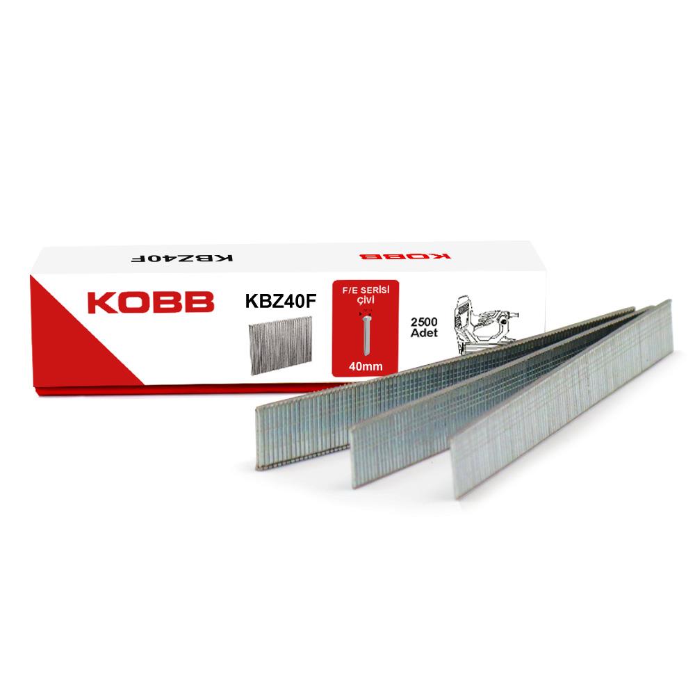 KOBB%20KBZ40F%2040mm%202500%20Adet%20F/E/J/8%20Serisi%20Ağır%20Hizmet%20Tipi%20Kesik%20Başlı%20Çivi