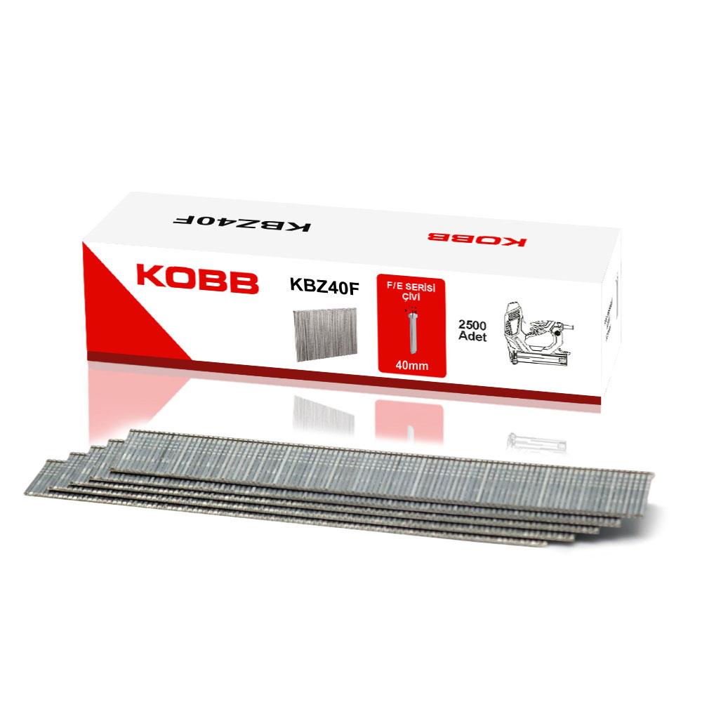 KOBB%20KBZ40F%2040mm%202500%20Adet%20F/E/J/8%20Serisi%20Ağır%20Hizmet%20Tipi%20Kesik%20Başlı%20Çivi