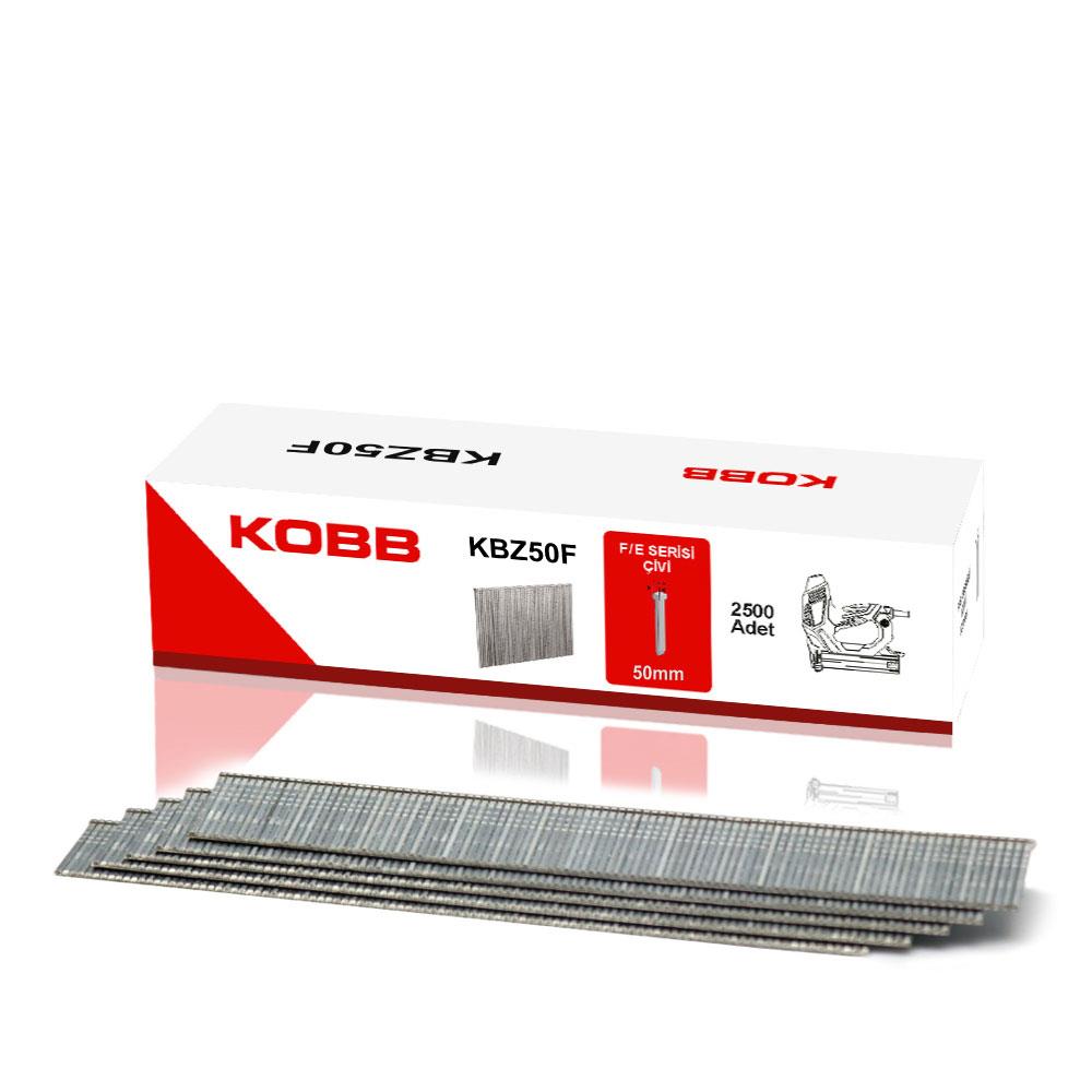 KOBB%20KBZ50F%2050mm%202500%20Adet%20F/E/J/8%20Serisi%20Ağır%20Hizmet%20Tipi%20Kesik%20Başlı%20Çivi