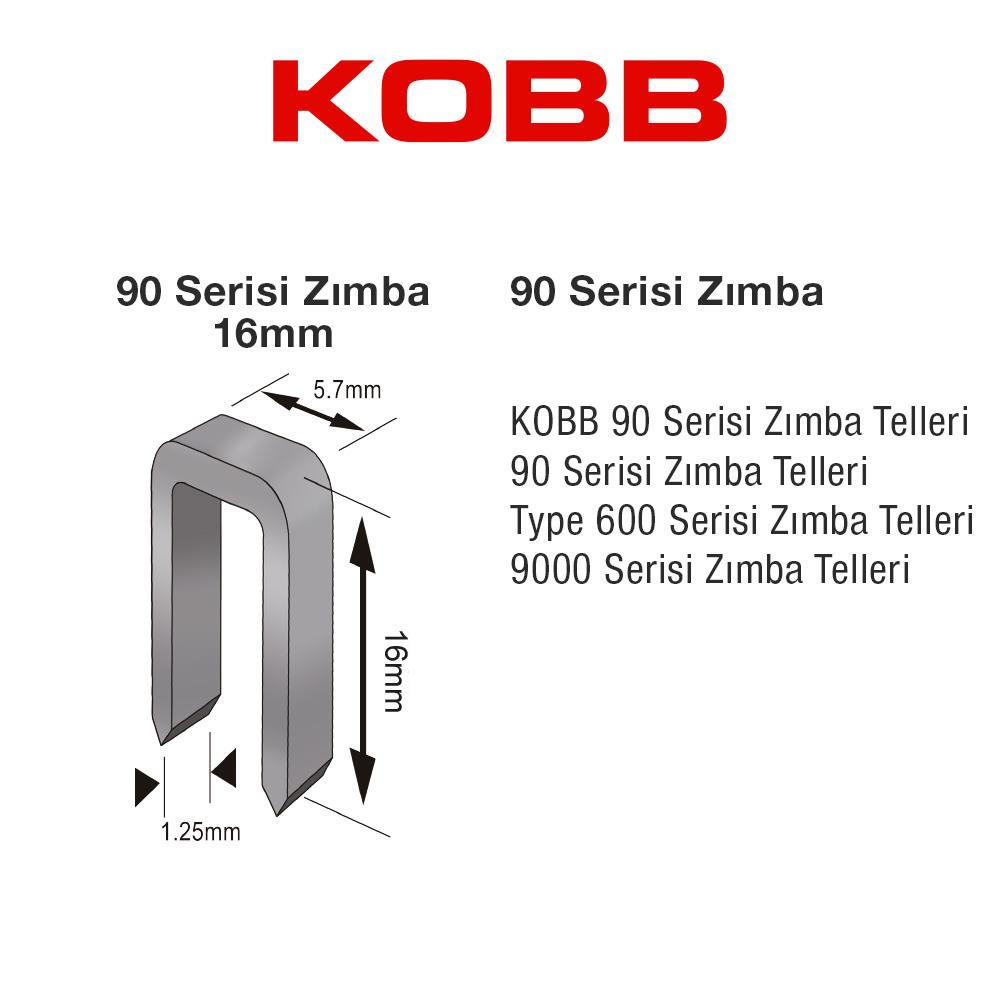 KOBB%20KBZ9016%2016mm%202500%20Adet%2090%20Serisi%20Ağır%20Hizmet%20Tipi%20Zımba%20Teli