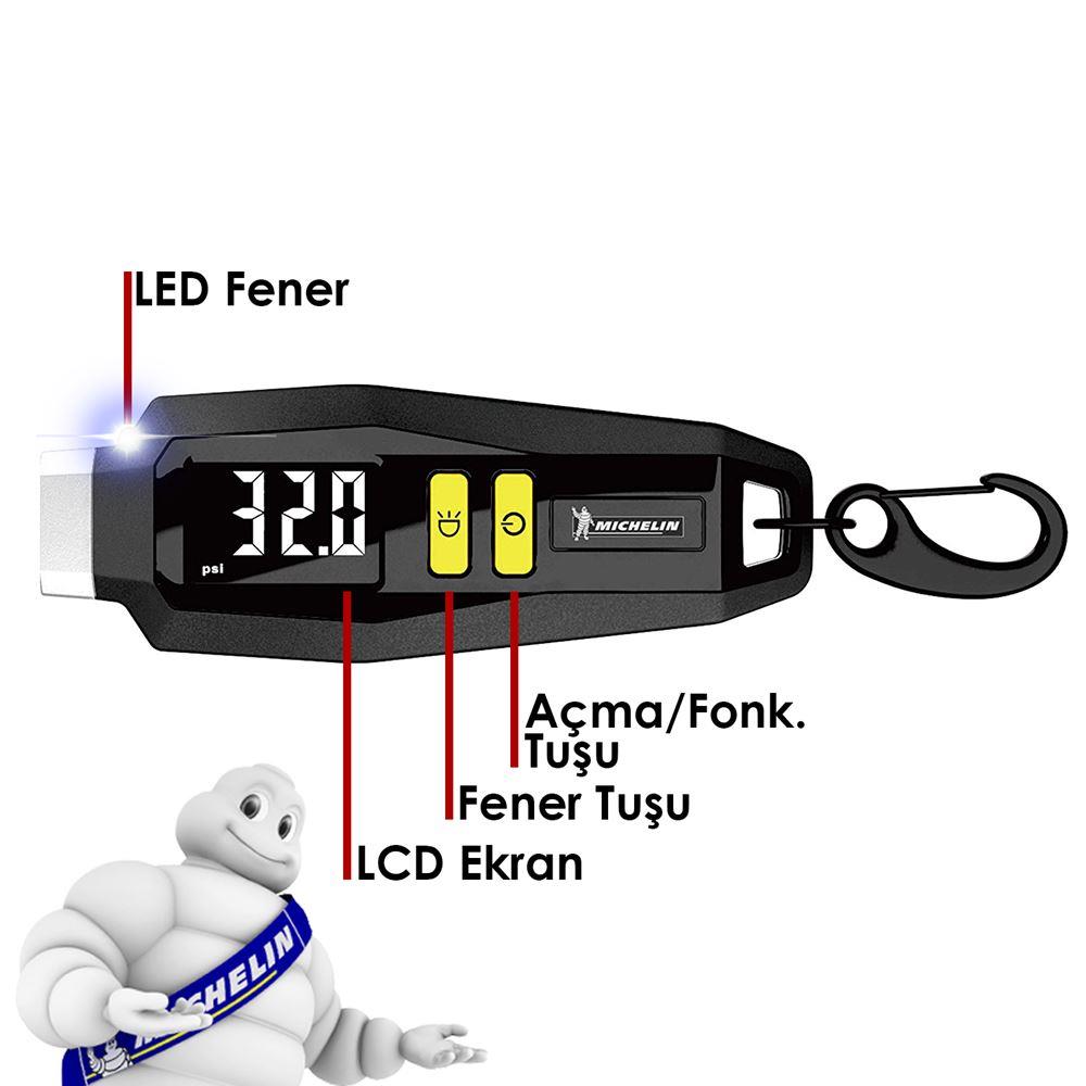 Michelin%20MC12290%2099PSI%20Dijital%20Lastik%20Basınç%20Ölçer