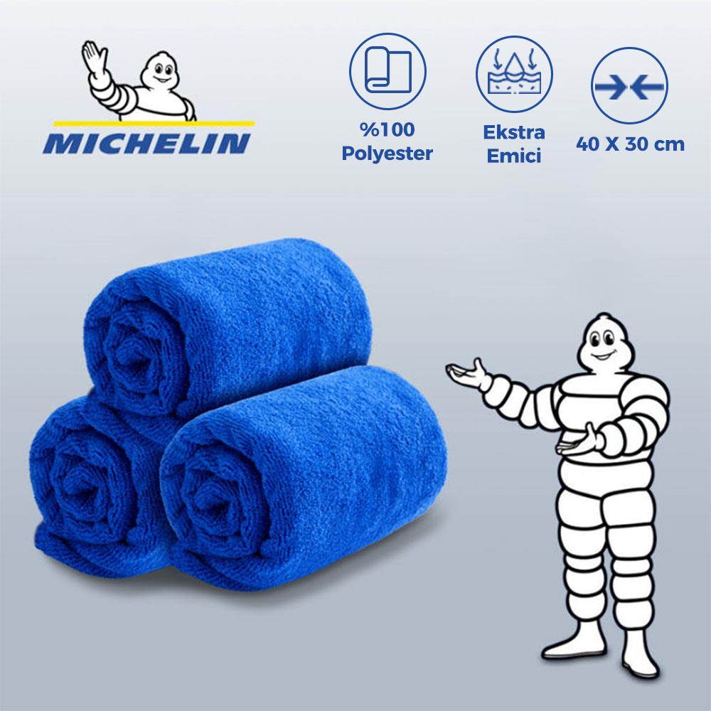 Michelin%20MC42101%2040X30cm%20Süper%20Emici%20Mikrofiber%20Havlu,%203%20Adet