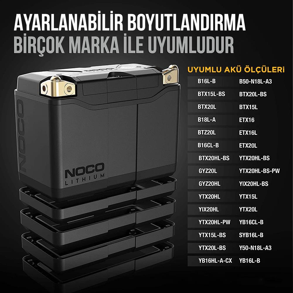 NOCO%20NLP20%2012V%207Ah.%2090Wh%20Li-İon%20Motosiklet%20Aküsü%20CCA%20600A%20LiFeP04