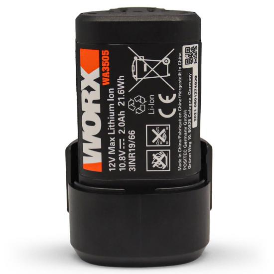 WORX WA3505 12Volt 2.0Ah. Li-ion Yedek Akü