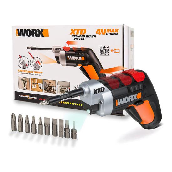 WORX WX252 4Volt/1.5Ah. Li-ion Şarjlı Tornavida + 10 adet Bits Uç