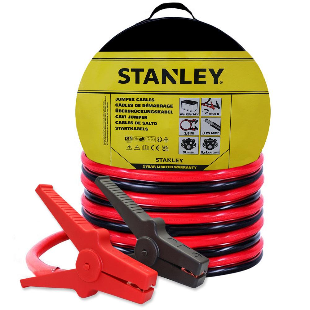 STANLEY%20SXA15%206V/12V/24V%20350Amper%203,5Metre%2025mm²%20Akü%20Takviye%20Kablosu