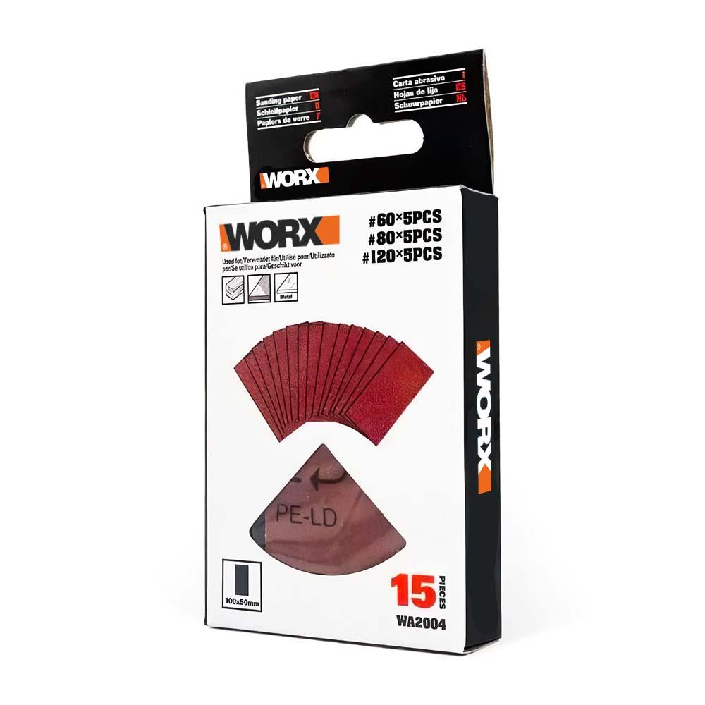 WORX%20WA2004%20100x50mm%2060,%2080,%20120%20Kum,%2015%20Adet%20Cırtlı%20Universal%20Zımpara%20Kâğıdı%20Seti