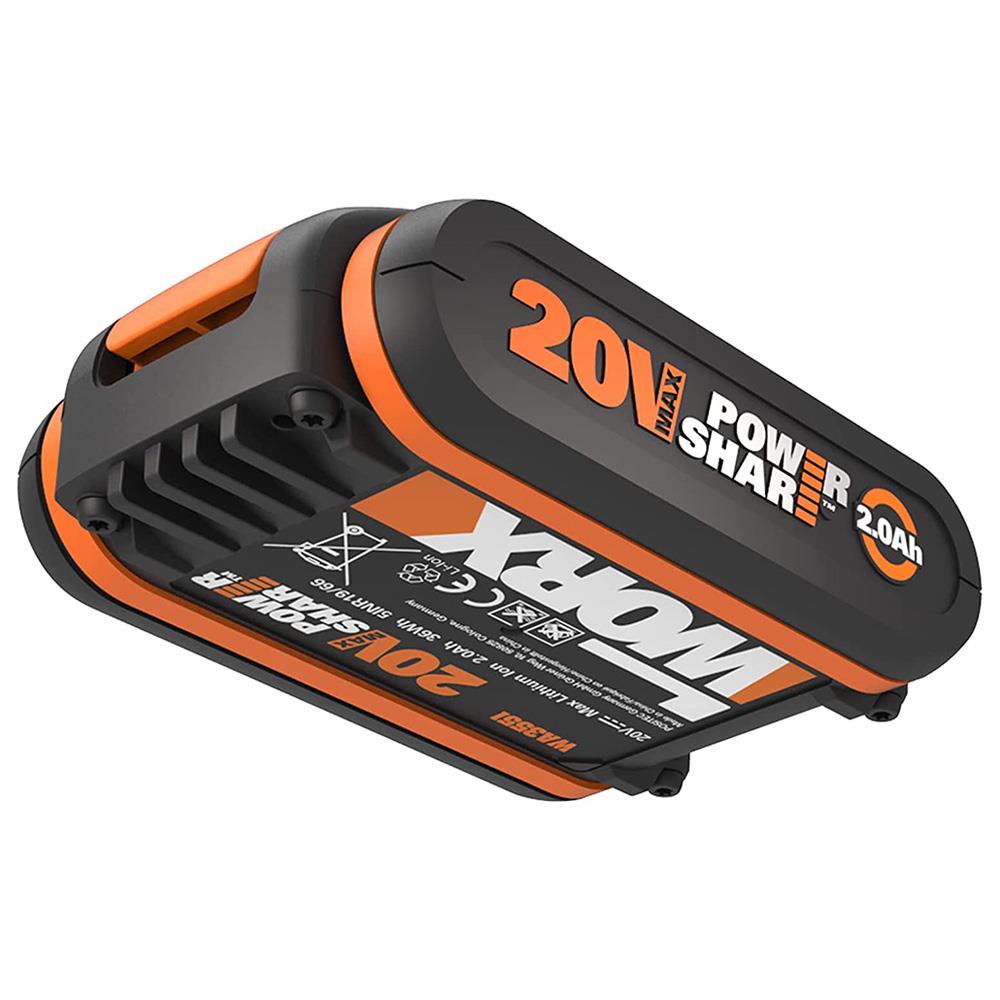 WORX%20WA3551%2020Volt%202.0Ah.%20Li-ion%20PowerShare%20Yedek%20Akü