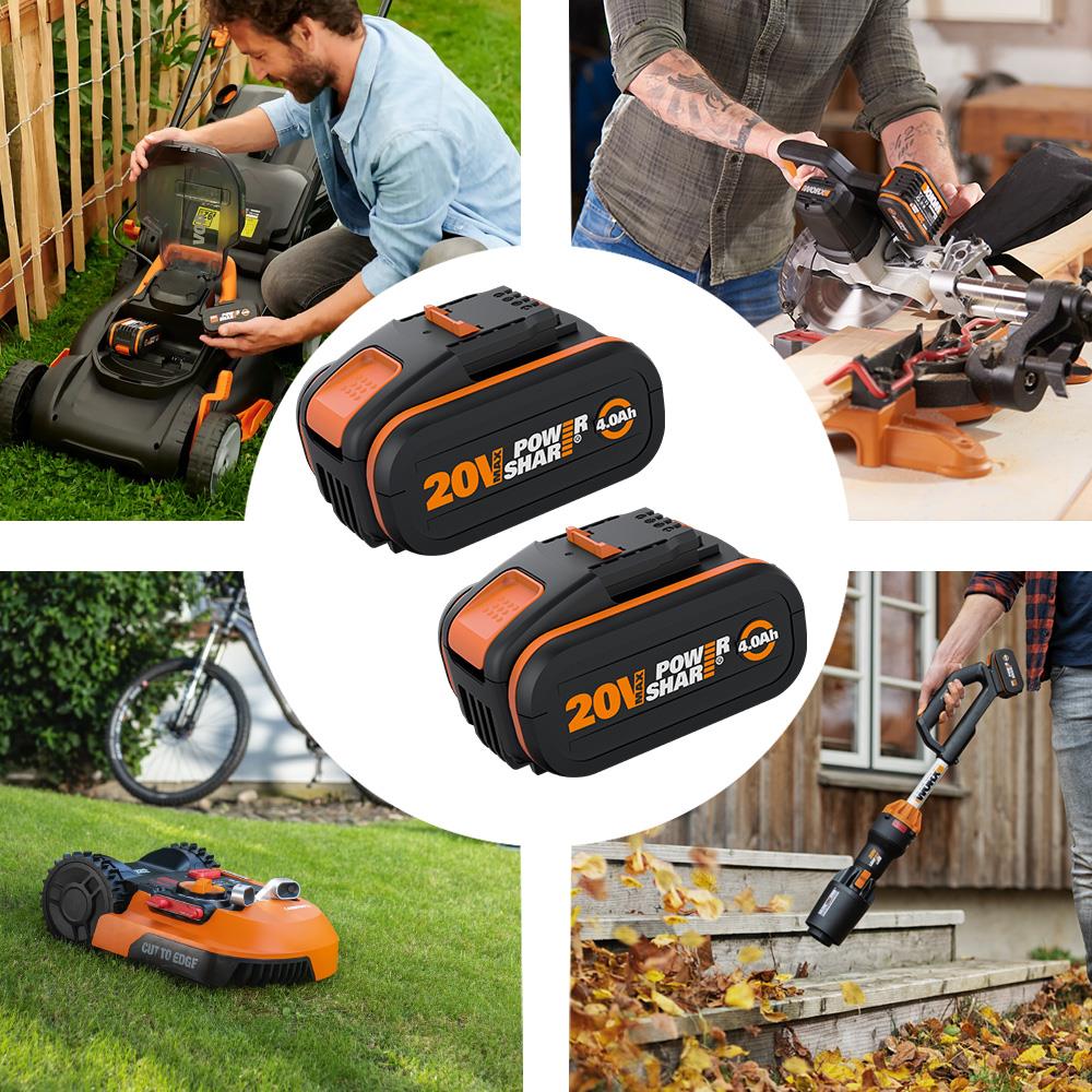 WORX%20WA3553.2%2020Volt%204.0Ah.%202’li%20Paket%20Li-ion%20PowerShare%20Yedek%20Akü