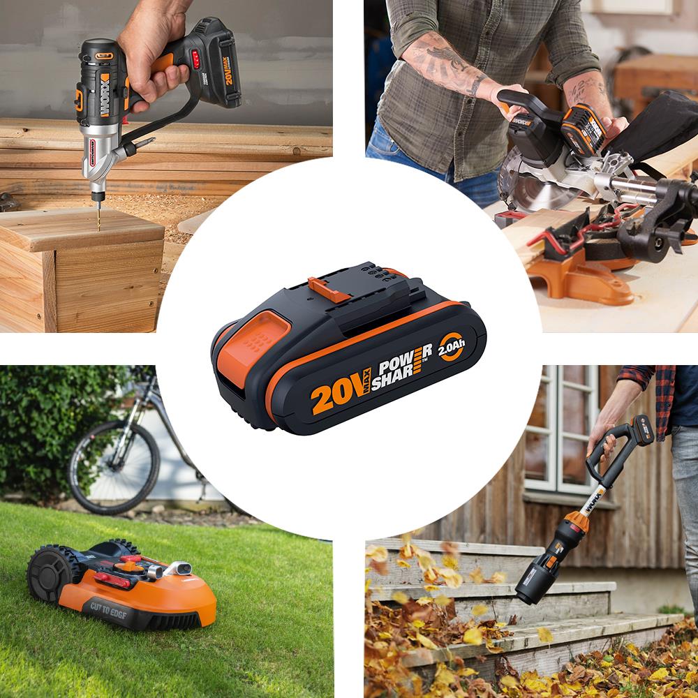 WORX%20WA3601%2020Volt%202.0Ah.%20PowerShare%20Li-ion%20Akü%20ve%20Akü%20Şarj%20Cihazı