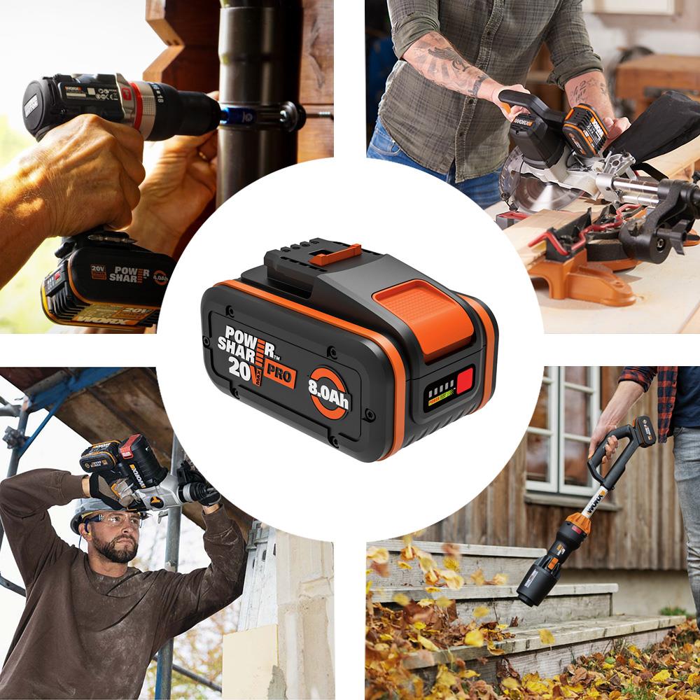 WORX%20WA3648%2020Volt%208.0Ah.%20Li-ion%20PowerShare%20Pro%20Yedek%20Akü