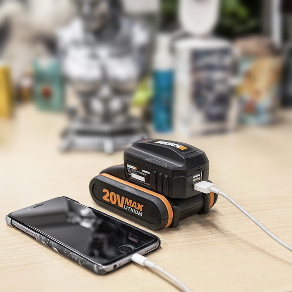 WORX%20WA4009%2020Volt%202A%20Çift%20Çıkışlı%20USB%20Port%20(Akü%20Dahil%20Değildir)