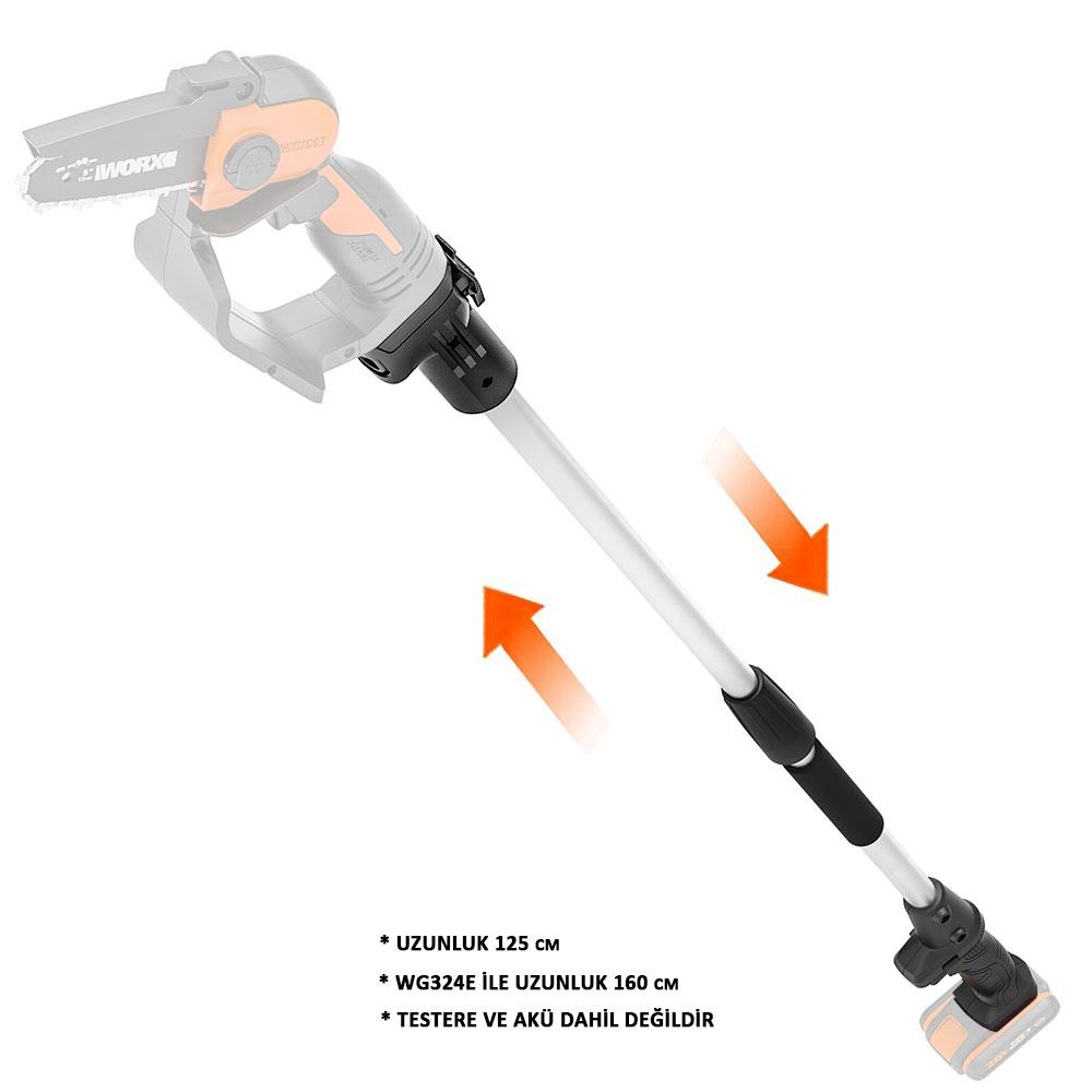 WORX%20WA4301%20WG324E%20İçin%20125CM%20Alüminyum%20Uzatma%20Aparatı