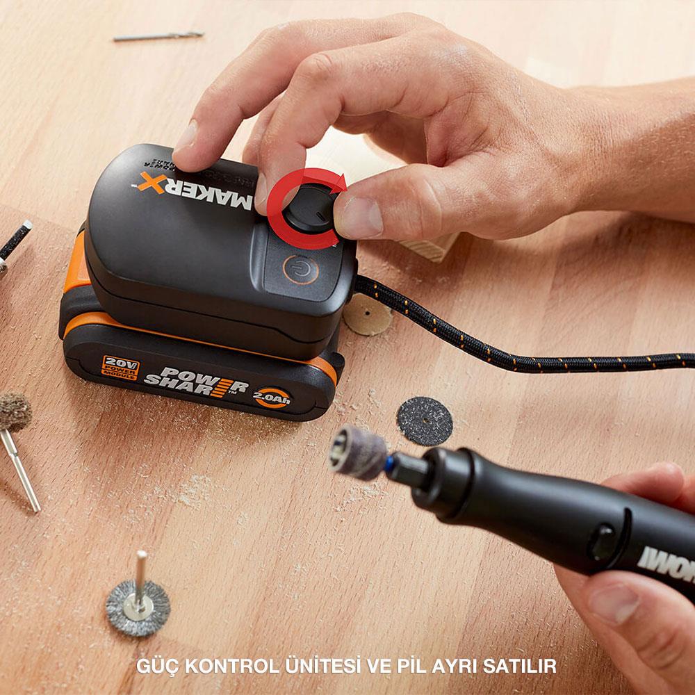 WORX%20WA7160%20MAKERX%2020Volt%20HUB%20Devir%20Ayarlı%20Adaptör%20(Akü%20Dahil%20Değildir)