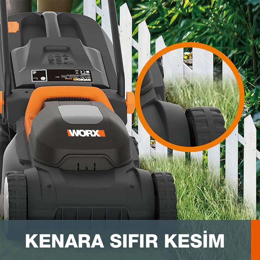 WORX%20WG730E%2020Volt%204.0Ah.%20Li-ion%2030cm%20Profesyonel%20Kömürsüz%20Şarjlı%20Çim%20Biçme