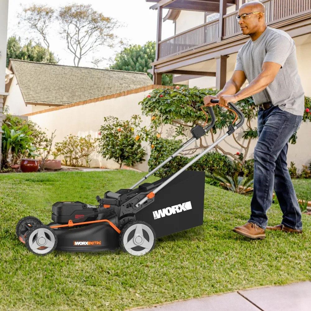 WORX%20WG748E%2040Volt%204.0Ah.%20Li-ion%2046CM%20Profesyonel%20Kömürsüz%20Şarjlı%20Çim%20Biçme