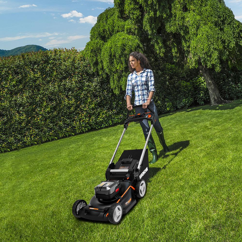 WORX%20WG749E%2040Volt%204.0Ah.%20Li-ion%2046CM%20Profesyonel%20Kömürsüz%20Şarjlı%20Çim%20Biçme