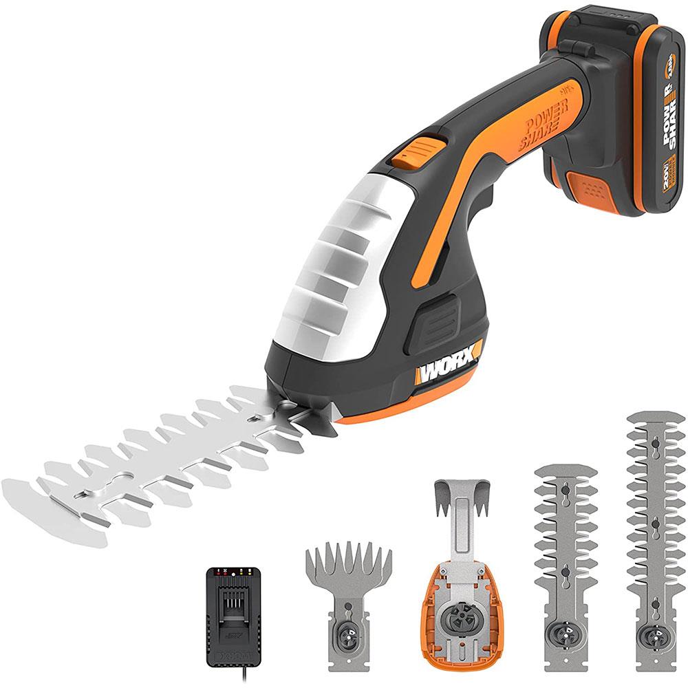 WORX%20WG801E.5%2020Volt%202.0Ah.%20Li-ion%20Şarjlı%20Profesyonel%20Avuç%20İçi%20Çim%20Kesme,%20Çit%20Budama/Çapalama