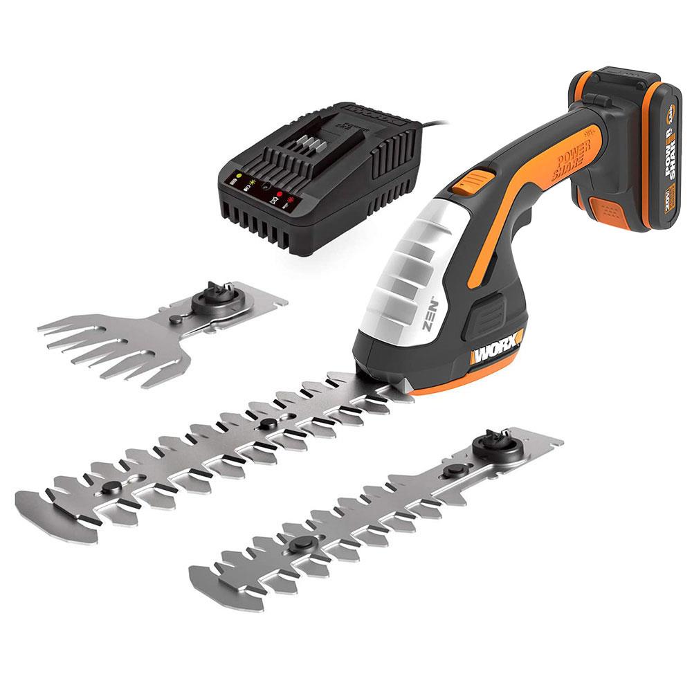 WORX%20WG801E%2020Volt%202.0Ah.%20Li-ion%20Şarjlı%20Profesyonel%20Avuç%20İçi%20Çim%20Kesme,%20Çit%20Budama