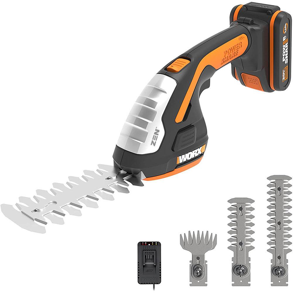 WORX%20WG801E%2020Volt%202.0Ah.%20Li-ion%20Şarjlı%20Profesyonel%20Avuç%20İçi%20Çim%20Kesme,%20Çit%20Budama