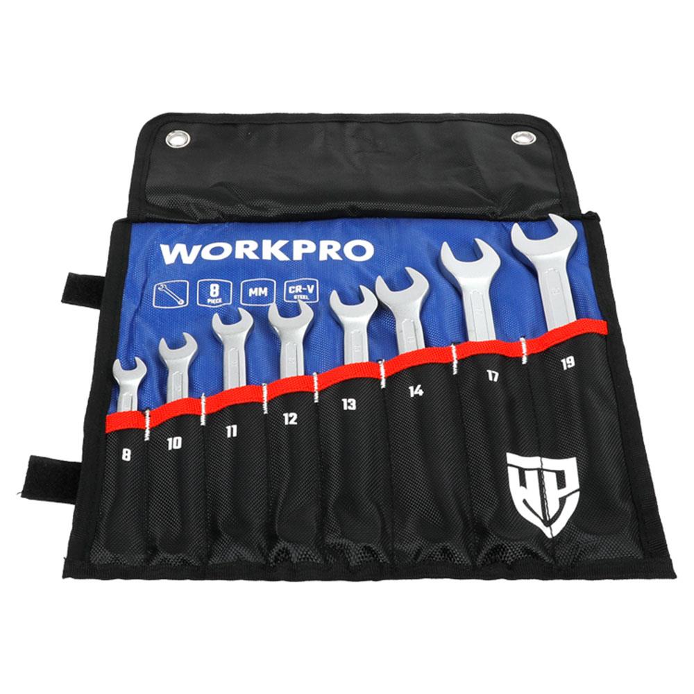 WORKPRO%20WP202575%208-19mm%208%20Parça%20CR-V%20Profesyonel%20Kombine%20Anahtar%20Takımı%20+%20Bez%20Taşıma%20Kılıfı