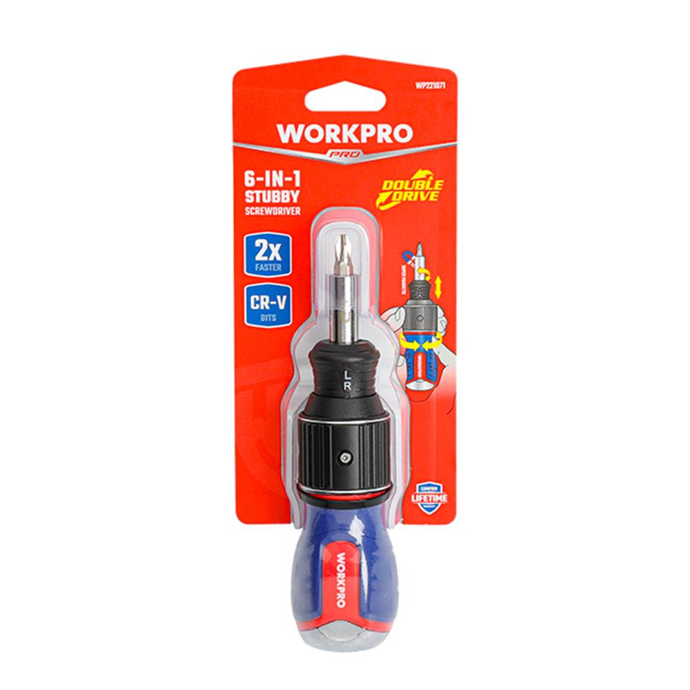 WORKPRO%20WP221071%206-IN-1%20Profesyonel%20CR-V%20Cırcırlı%20Manyetik%20Topaç%20Tornavida%20Seti