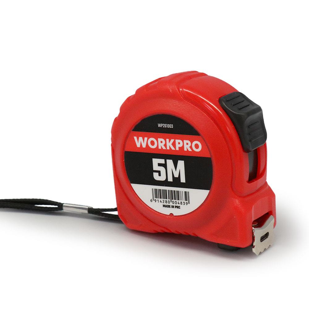 WORKPRO%20WP261003%205Mx19mm%20Beyaz%20Çelik%20Şerit%20Metre