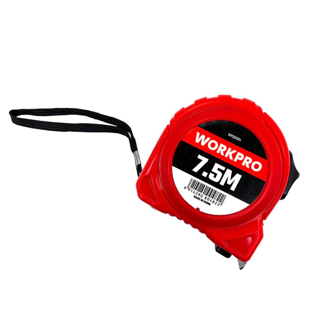 WORKPRO%20WP261004%207,5Mx25mm%20Beyaz%20Çelik%20Şerit%20Metre