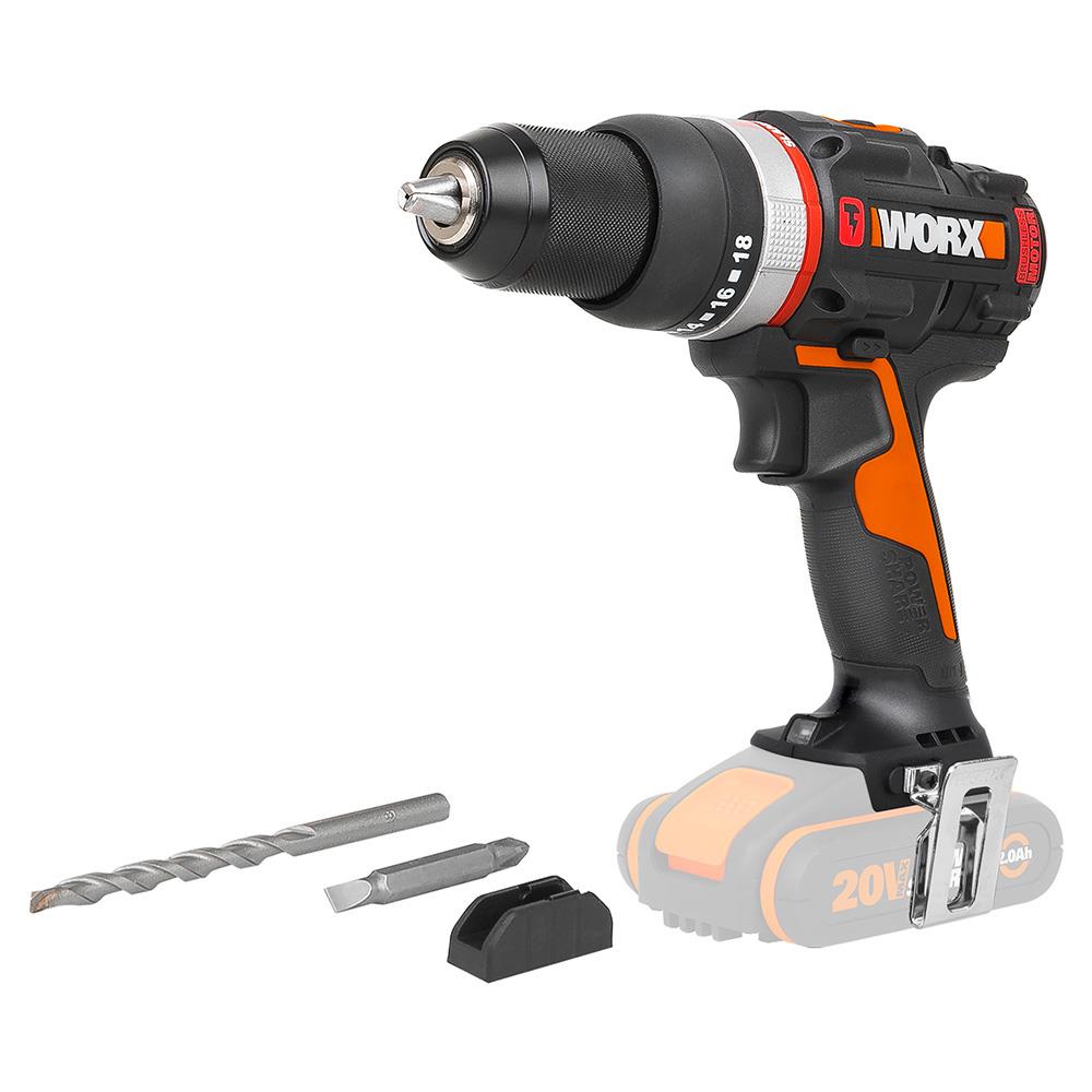 WORX%20WX-JCR.9%2020Volt%20Kömürsüz%20Profesyonel%20Darbeli%20Matkap%20(Akü%20Dahil%20Değildir)