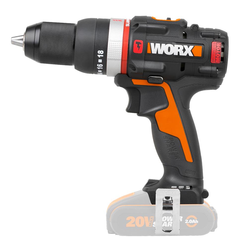 WORX%20WX-JCR.9%2020Volt%20Kömürsüz%20Profesyonel%20Darbeli%20Matkap%20(Akü%20Dahil%20Değildir)