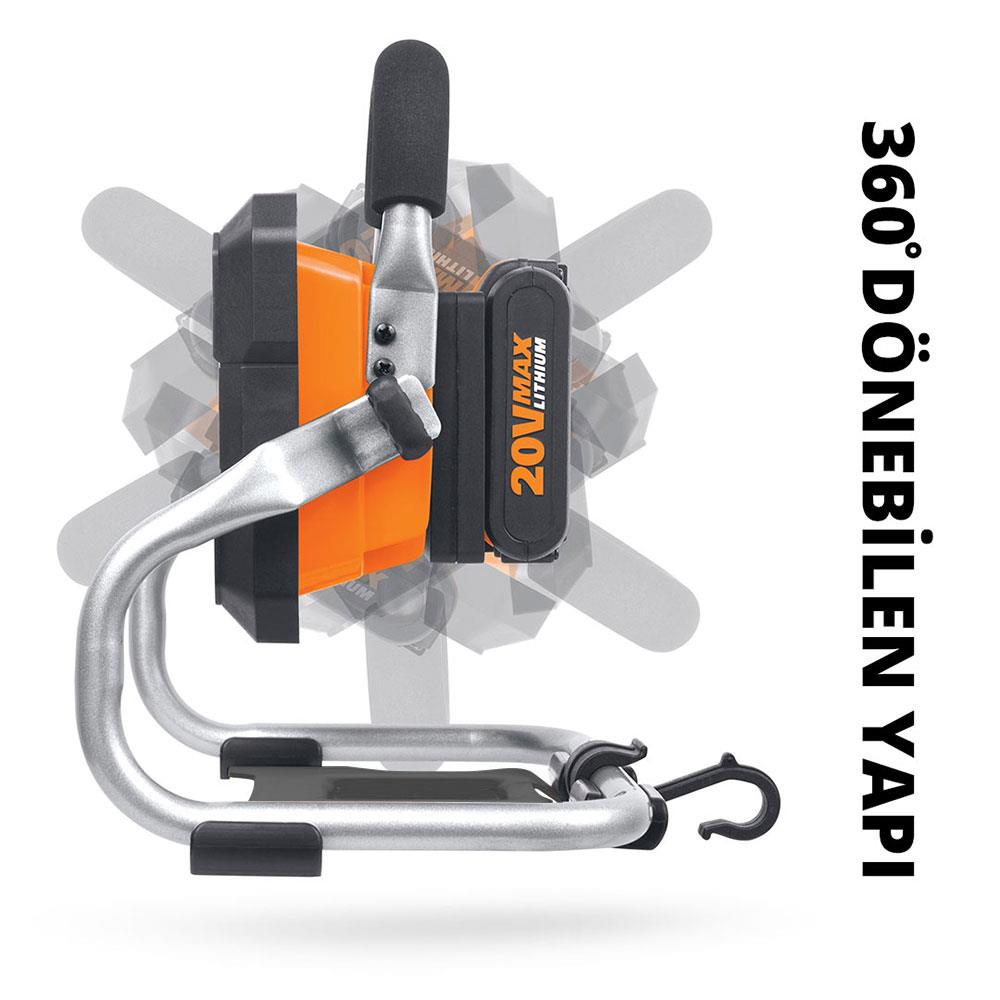 WORX%20WX026.9%2020Volt%201500%20Lümen%20Profesyonel%20Led%20Projektör%20(Akü%20Dahil%20Değildir)