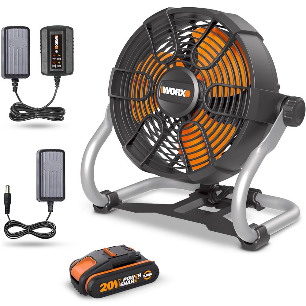 WORX%20WX095%2020Volt%202.0Ah.%20Li-ion%20242mm%20Profesyonel%20Hibrit%20Şantiye%20Fanı/Vantilatör