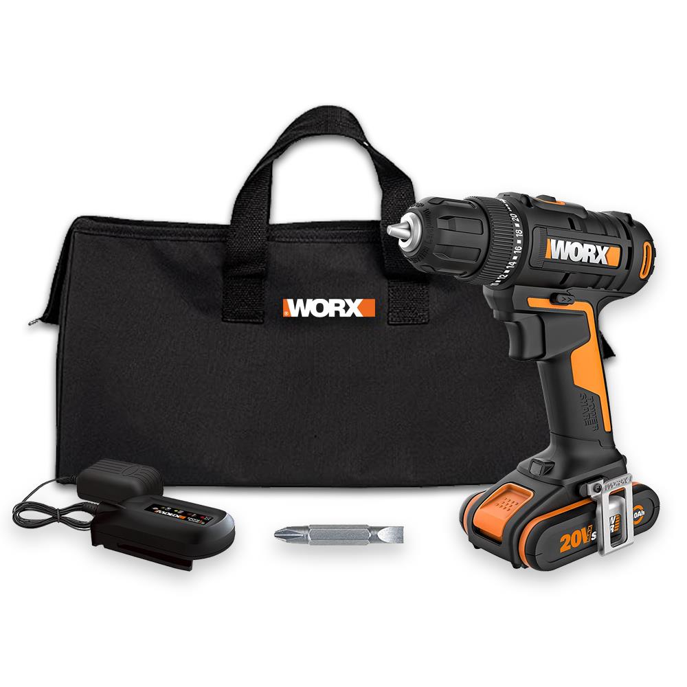 WORX%20WX100%2020Volt/2.0Ah.%20Li-ion%20Tek%20Akülü%20Profesyonel%20Şarjlı%20Matkap