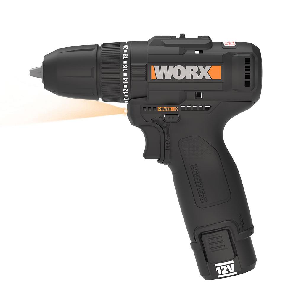 WORX%20WX121%2012Volt/2.0Ah%20Li-ion%20Çift%20Akülü%20Kömürsüz%20Profesyonel%20Şarjlı%20Darbeli%20Matkap%20+%205%20Parça%20Aksesuar