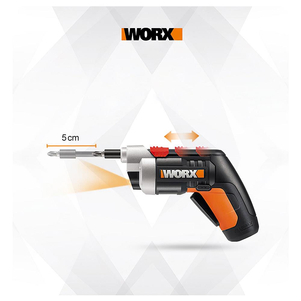 WORX%20WX252%204Volt/1.5Ah.%20Li-ion%20Şarjlı%20Tornavida%20+%2010%20adet%20Bits%20Uç