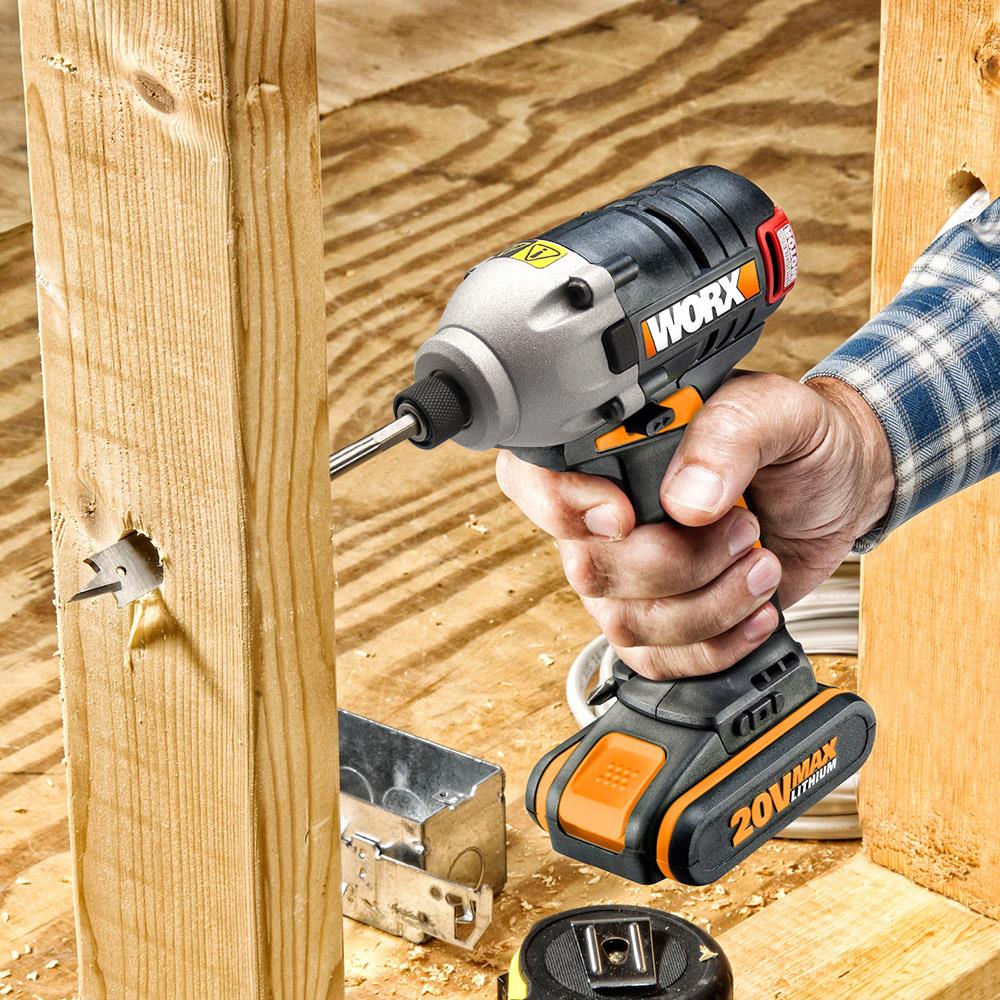 WORX%20WX261.9C%2020Volt/2.0Ah%20Li-ion%20Tek%20Akülü%20260Nm%20Kömürsüz%20Profesyonel%20Darbeli%20Tornavida